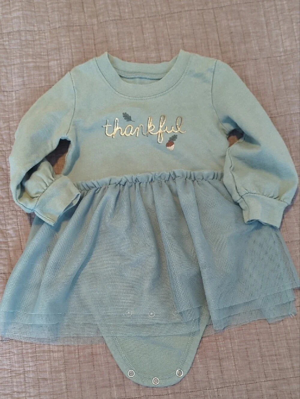 18 Months Fall Outfits - Halloween pj's, Thanksgiving PJ's & Tulle Dress